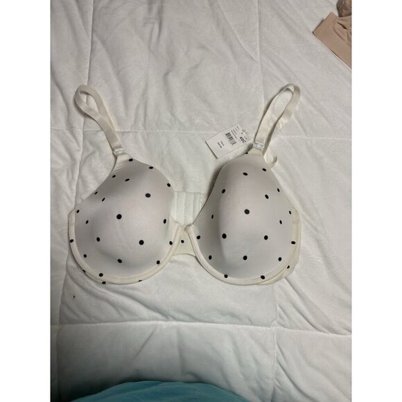 motherhood maternity nursing bra 40C White Polka Dot - Picture 1 of 7